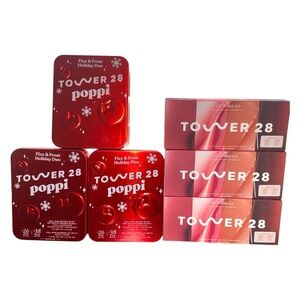 Tower 28 Gift Set Bundle Poppi Fizz & Frost Duo Lip Softies Mini Sets New